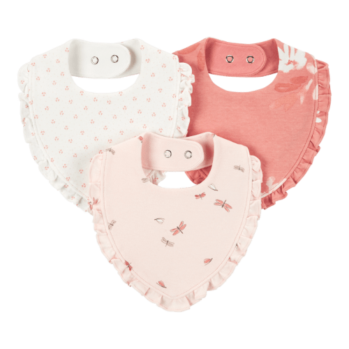 Pink Baby 3-Pack Bandana Bibs | Carter’s Oshkosh Canada