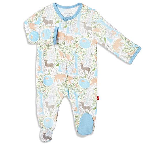 Magnetic Me Footie Pajamas Soft Modal Baby Sleepwear with Quick Magnetic Fastener | Boys and Girls Sleeper Preemie-24 Months