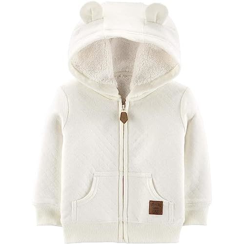 Simple Joys by Carter's Baby Hooded Sweater Jacket with Sherpa Lining