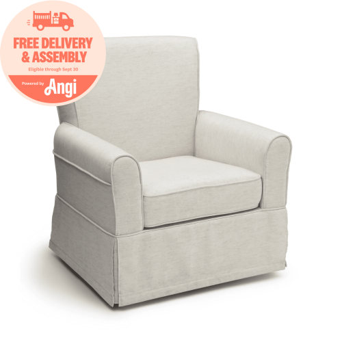 Delta Children Epic Nursery Glider Swivel Rocker Chair, Sand