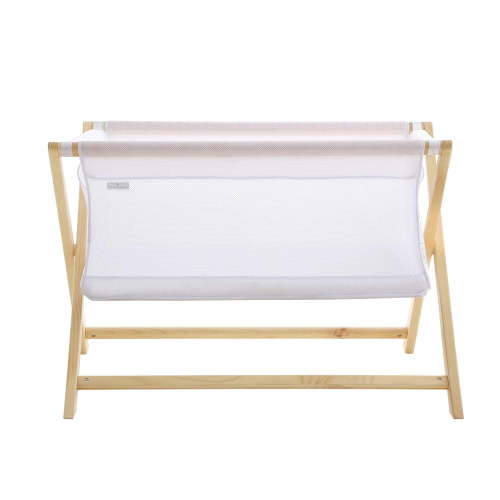 BreathableBaby Breathable Mesh Portable Sleeper – Beech/White