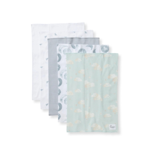 Hello Moon Organic Cotton Burp Cloths 5 Pack