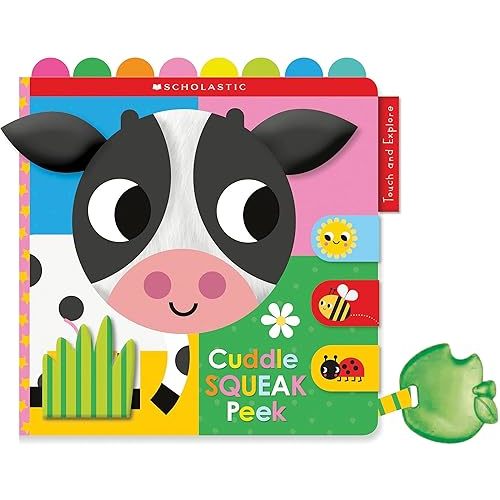 Cuddle Squeak Peek Cloth Book: Scholastic Early Learners (Touch and Explore) Novelty Book – February 1, 2022