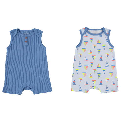 Kyle & Deena Baby Boy 2 Pk Rompers, Sizes Newborn-9 Months
