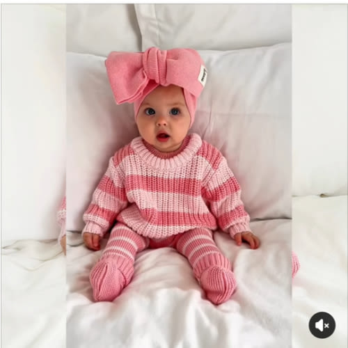 Super Chunky Knit - Ballerina Striped