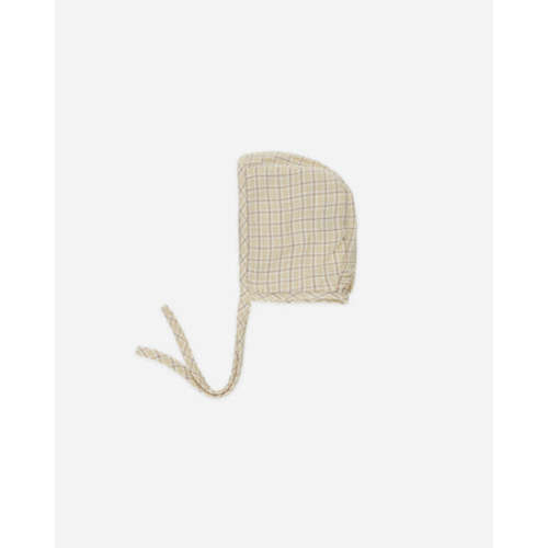 Baby Bonnet || Yellow Plaid