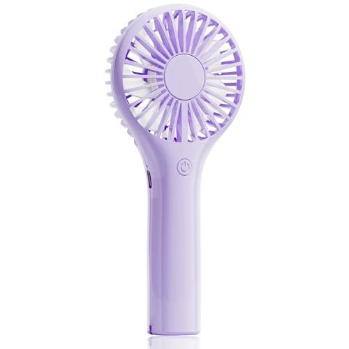 Edvision Portable Mini Fan - Powerful Personal Handheld Fan with 3 Speeds, Cute and Small, USB Rechargeable for Travel/Lash/Makeup/Outdoor/Home,Purple