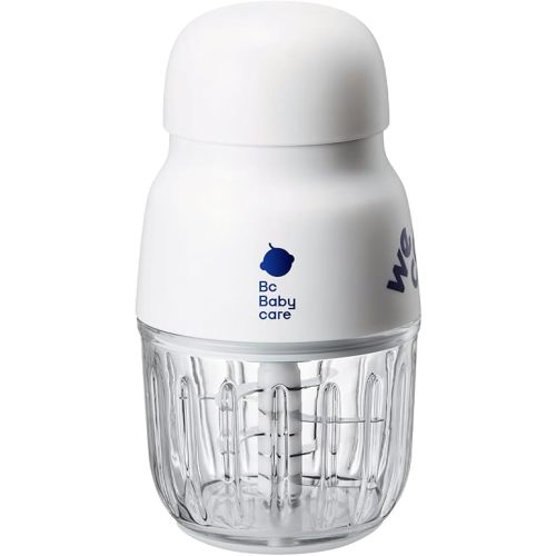 Bc Babycare Baby Food Maker-Glass Baby Puree blender for Fruit, Vegatable & Meat,Mini Food Processor for Potatoes, Grapes & Strawberries,White,10oz