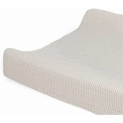 Little Unicorn Changing Pad Cover for Newborns & Infants | Soft & Breathable Muslin Fabric | Baby Diaper Changing Table Pad Cover (Sand Stripe)