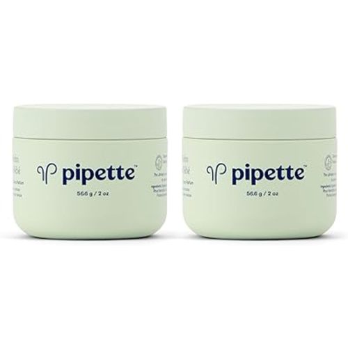 Pipette Baby Balm - Protects, Hydrates & Nourishes Sensitive Skin - Baby Essentials for Newborn with Renewable Plant-Derived Squalane, 2 oz (Pack of 2)
