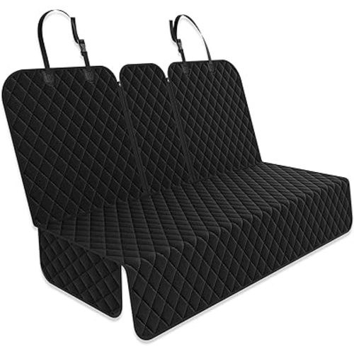 Dog Car Seat Cover for Back Seat, Car Seat Cover 60/40 Split Bench for Cars, SUVs - Standard - 53" W
