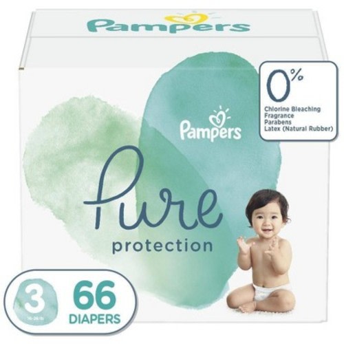 Pampers Pure Protection Diapers Super Pack - (Select Size), Size: Size 3 (66 Count)