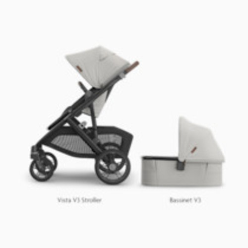 UPPAbaby Vista V3 Stroller & V3 Bassinet Bundle - Savannah