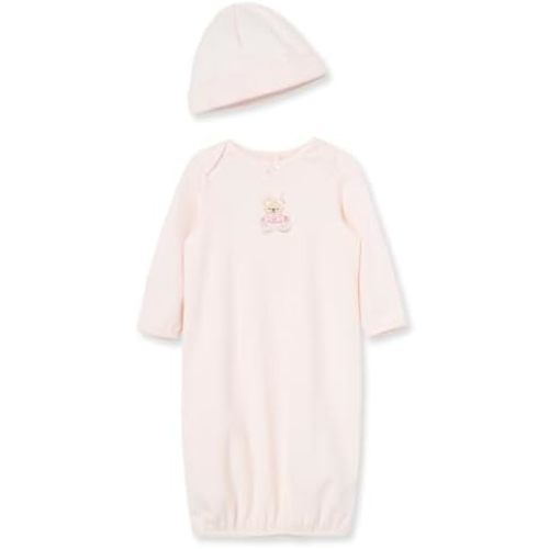 Little Me Baby Girls' 2-Piece Nightgown and Cap Set