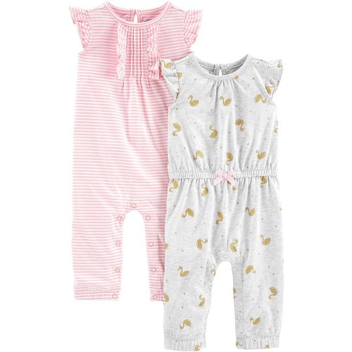 Simple Joys by Carter's baby-girls 2-pack Fashion Jumpsuits