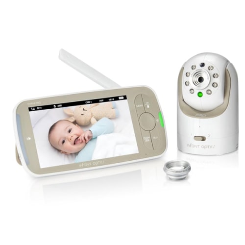 Infant Optics DXR-8 PRO Video Baby Monitor, 720P HD Resolution 5" Display, Patented A.N.R. (Active Noise Reduction), No WiFi, Pan Tilt Zoom, and Interchangeable Lenses