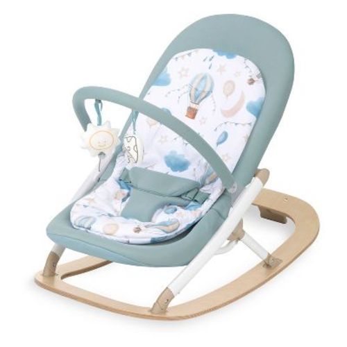 Evolur Koko Portable Infant Bouncer in Mint White