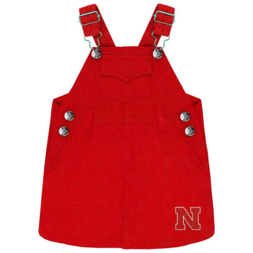 Baby Girls Red Nebraska Cornhuskers Jumper Short Sleeve Dress - 35010969