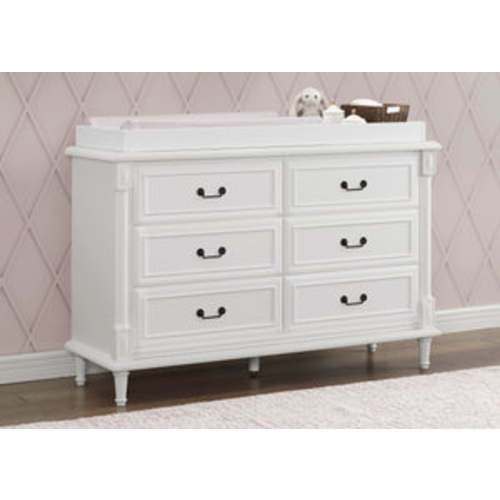 Juliette 6 Drawer Dresser with Changing Top and Interlocking Drawers | Delta Children