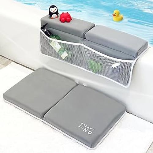 Bath Kneeler and Elbow Rest Pad Set, Comfortable Bath Kneeler, Thick Bath Kneeling Pad for Bathing Baby, Kneeling Pad for Bathing Baby, Baby Bath Kneeler, Kneeling Bath Mat, Bath Knee Pad, Bazaar Find