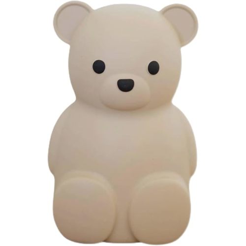 Neutral Silicone Teddy Bear Coin Bank for Kids, Baby, and Toddler. Unbreakable Piggy Bank for Kids -Nursery Decor - Durable Money Bank Gift for Children