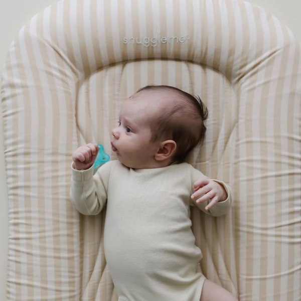 Infant Lounger Wave | Oat Stripe