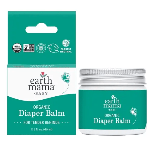 Earth Mama Organic Diaper Balm 2-Ounce | Diaper Cream for Baby | EWG Verified, Petroleum & Artificial Fragrance-Free with Calendula for Sensitive Skin