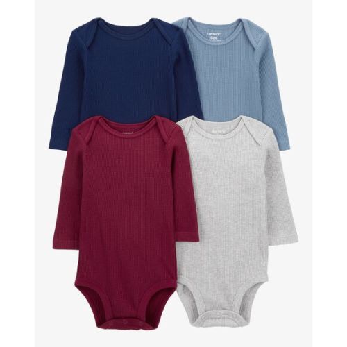 Baby 4-Pack Long-Sleeve Bodysuits - Carter's | Carter's