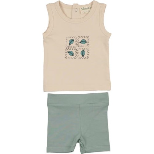 Planet Print Tank & Shorts Set, 6M