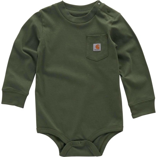 Boys' Long Sleeve Pocket Bodysuit (Baby)