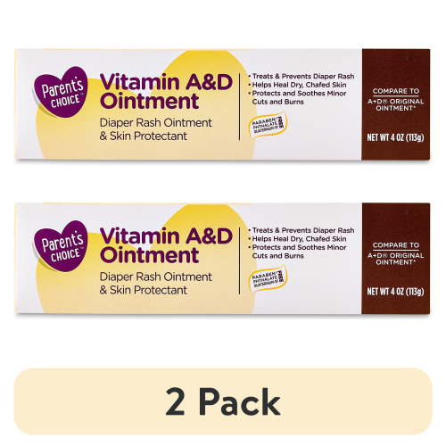 (2 pack) Parent's Choice Vitamin A & D Ointment, 4 oz