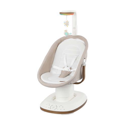 Evenflo Elara 2-in-1 Smart Motion Swing & Soothing Nest, Coastal Coffee