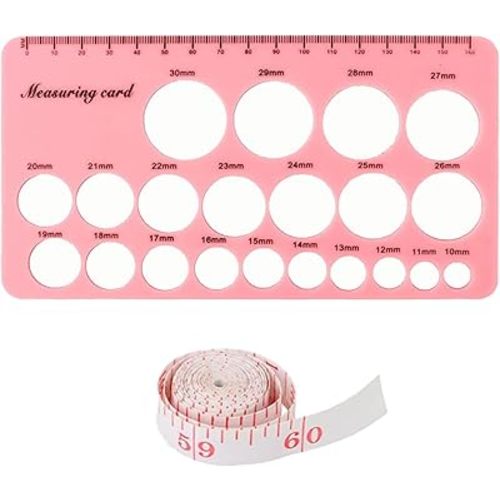 PandaEar Nipple Ruler, Breast Pump Flange Size Ruler, Silicone Measurement Tool Nipple Sizer for New Moms Breastfeeding Women