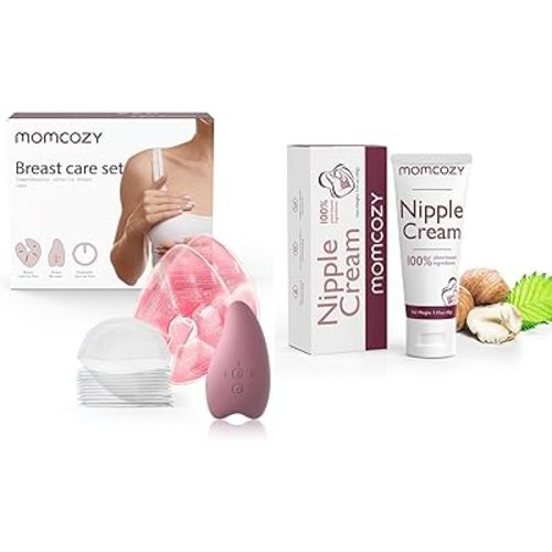 Momcozy Breastfeeding Essentials Care Kit & Nipple Cream Bundle