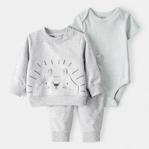 Baby Carter's 3-pc. Lion Pullover, Bodysuit & Pant Set