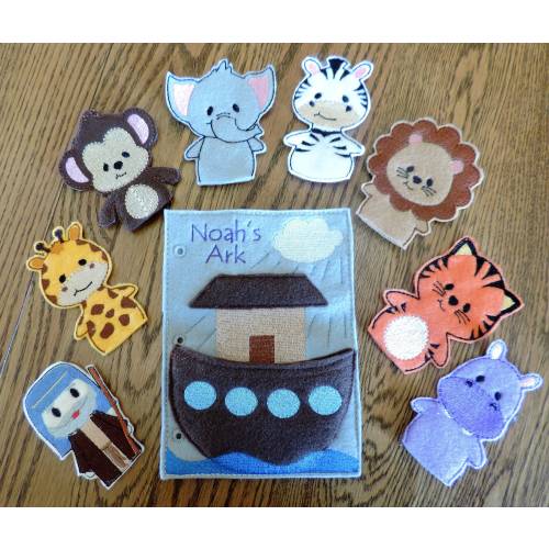 Noah and the ark Quiet Book page (Premium)