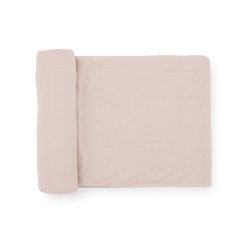 Stretch Knit Swaddle Blanket - Soft Blush