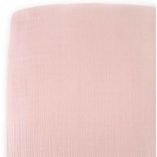 New LU Light Pink Playful Print Crib Sheet