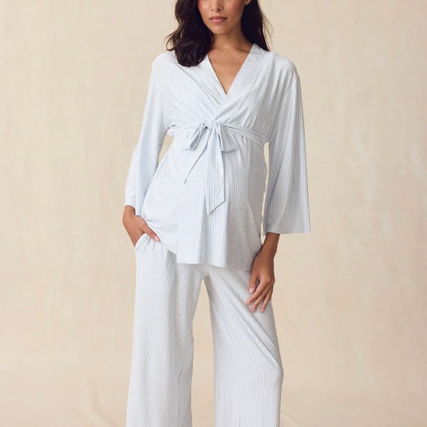 LAKE | Women | DreamModal® Pajamas | Fog Maternity Kimono Bundle