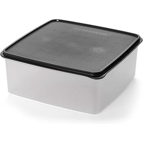 Plastic Storage Containers with Lids - 11L Storage Bins with Lids – Airtight Plastic Storage Bins for Food Storage, Pet Food, Rice– Stackable Clear Organizing Bins for Toy Storage, Garage, Pantry