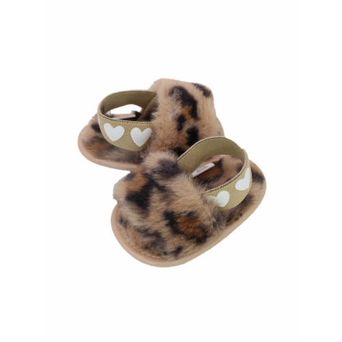Stepping Stones First Steps Faux Fur Slide in Leopard