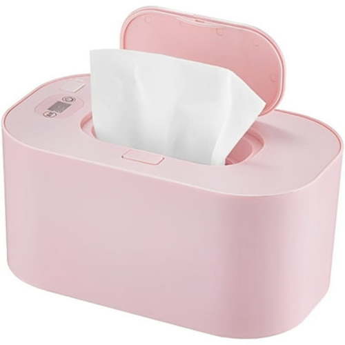 Lzvxtym Baby Wipe Warmer Baby Wipe Heater Large Capacity Smart Wet Wipes Warmer,Adjustable Temperature,Pink