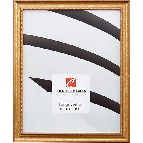 Craig Frames 314GD, Ornate Gold Picture Frame, 12 x 16 Inch