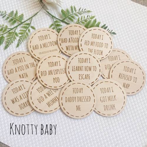 Baby Firsts Milestone Discs; Photo Props; Milestone discs; Baby gift; Wooden Milestone Discs; Baby milestones; Baby Memories