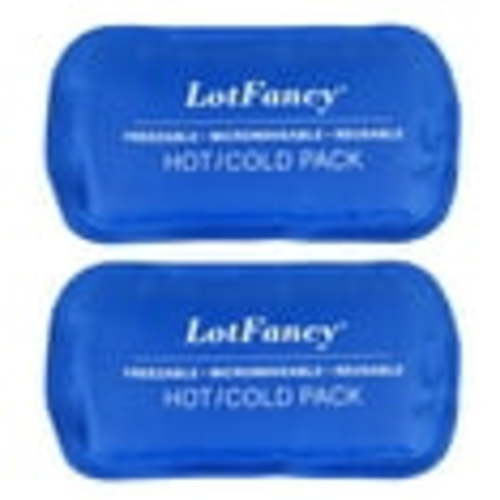 LotFancy Ice Pack for Injuries, 2 Pcs Reusable Hot Cold Gel Pack for Pain Relief, 7.3 x 3.7 in