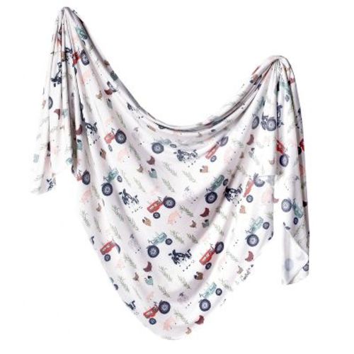 Copper Pearl Knit Swaddle Blanket - Briar