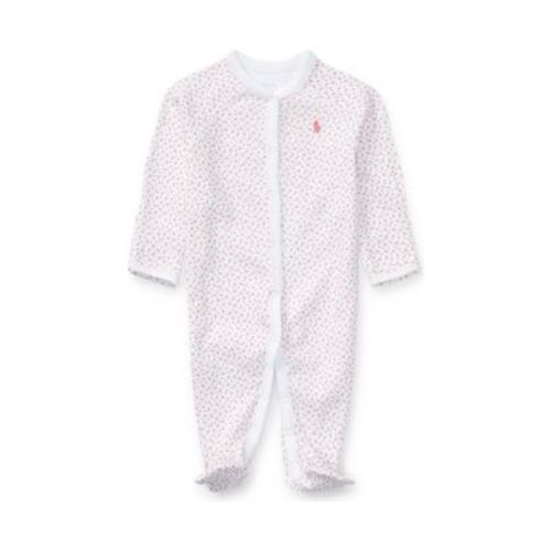 Baby Girls Floral Cotton Coverall