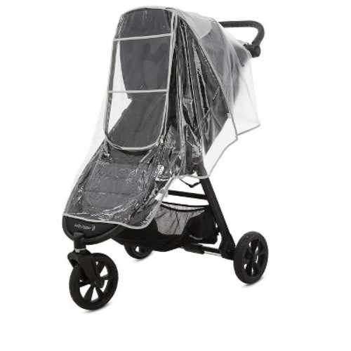 First Essentials Universal Stroller Rain Cover Baby Travel Weather Shield Windproof & Waterproof - Clear