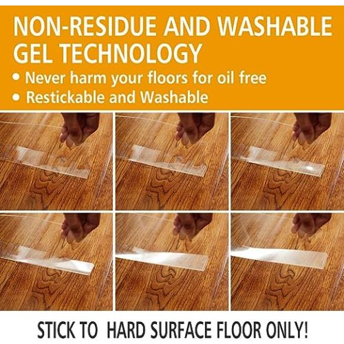BOWERBIRD Clear Toy Blockers for Furniture - Stop Things from Going Under Couch Sofa Bed and Other Furniture - Suit for Hard Surface Floors Only