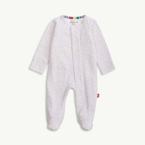 lilac foliage organic cotton magnetic footie – Magnetic Me